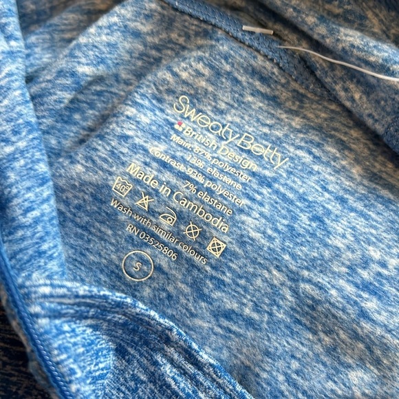 Sweaty Betty Circuit Tech Hoodie Blue - Picture 14 of 14